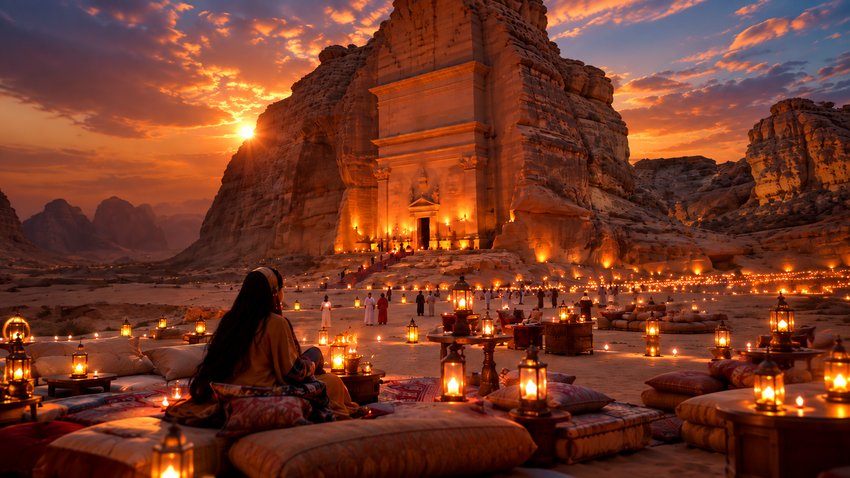 Saudi desert travel landscape
